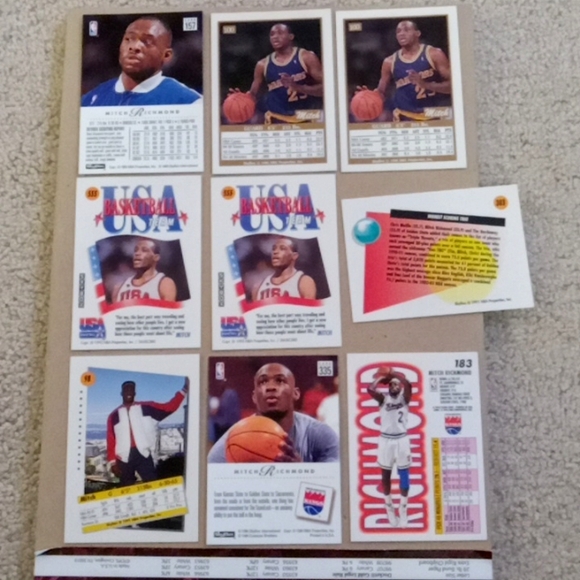 Toys Lot Of 39 Mitch Richmond Warriors Kings And Team Usa Basketball